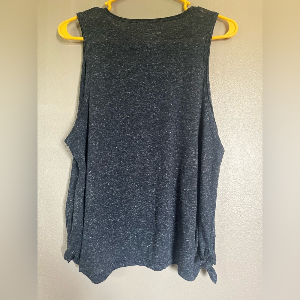 American Eagle Outfitters Star Patterned Navy/Dark Gray Muscle Tee. Size Small - Picture 6 of 10